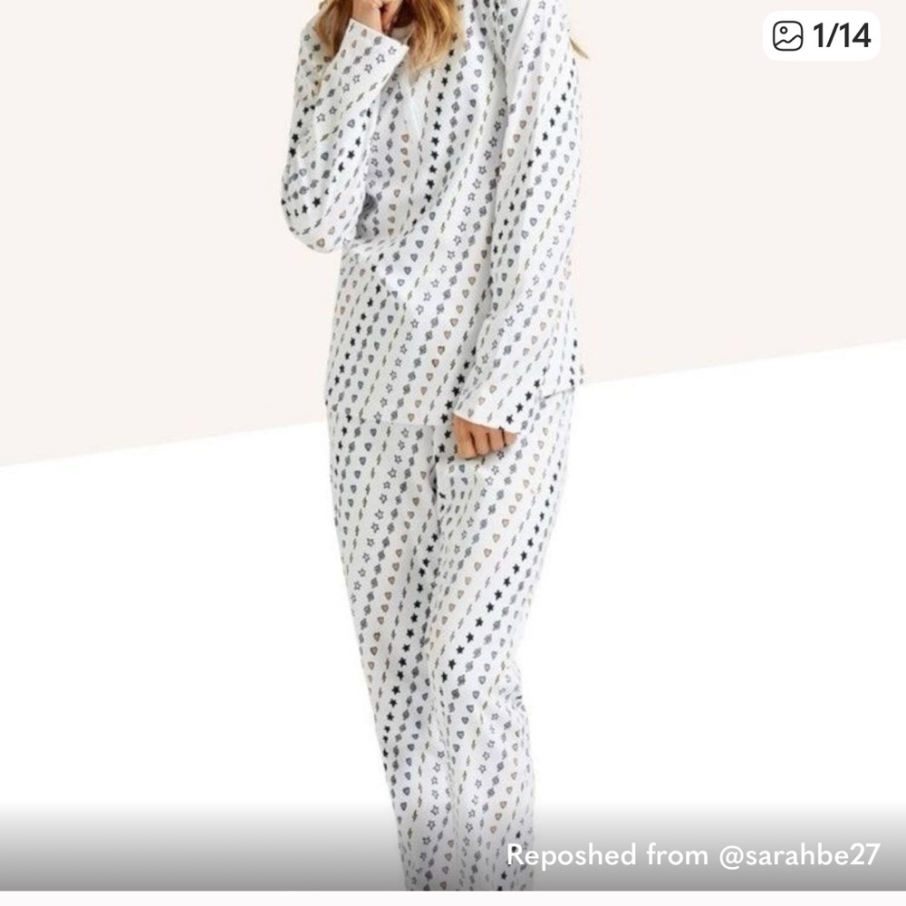 New in bag peloton roller rabbit pajama set